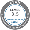 ASAM 3.5 CARF Certification Seal