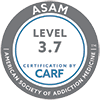 ASAM 3.7 CARF Certification Seal