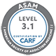 CARF ASAM Level 3.1 certification logo