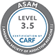 CARF ASAM Level 3.5 certification logo