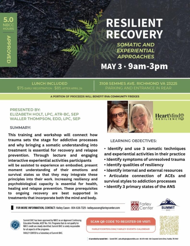 Resilient Recovery: Somatic and Experiential Approaches